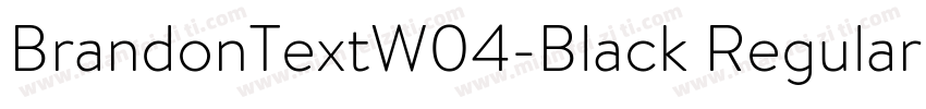 BrandonTextW04-Black Regular字体转换